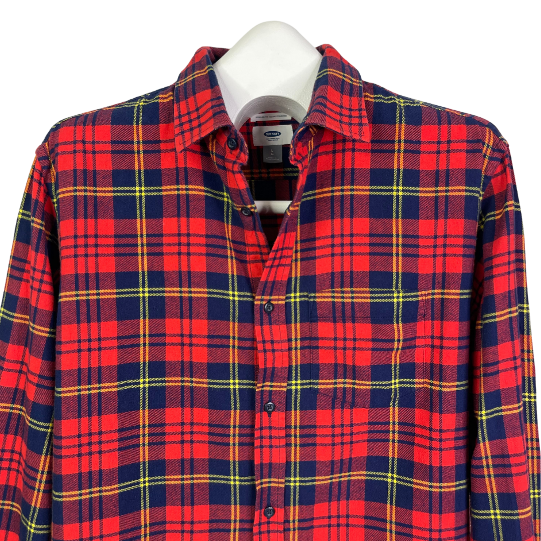 Wrangler 2XL Flannel Shirt Jacket Shacket Hooded Lined Red Plaid Button Up