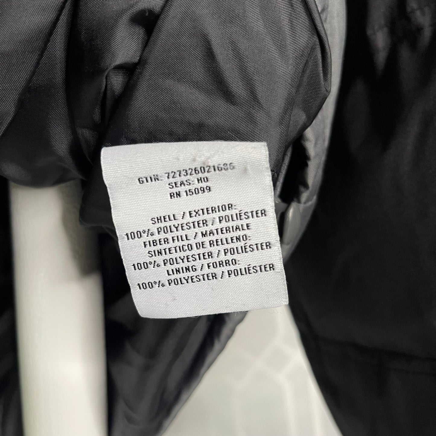 Canyon River Blues 1987 Vintage Y2K Puffer Jacket Grey Black Colorblock Insulated Hooded Coat