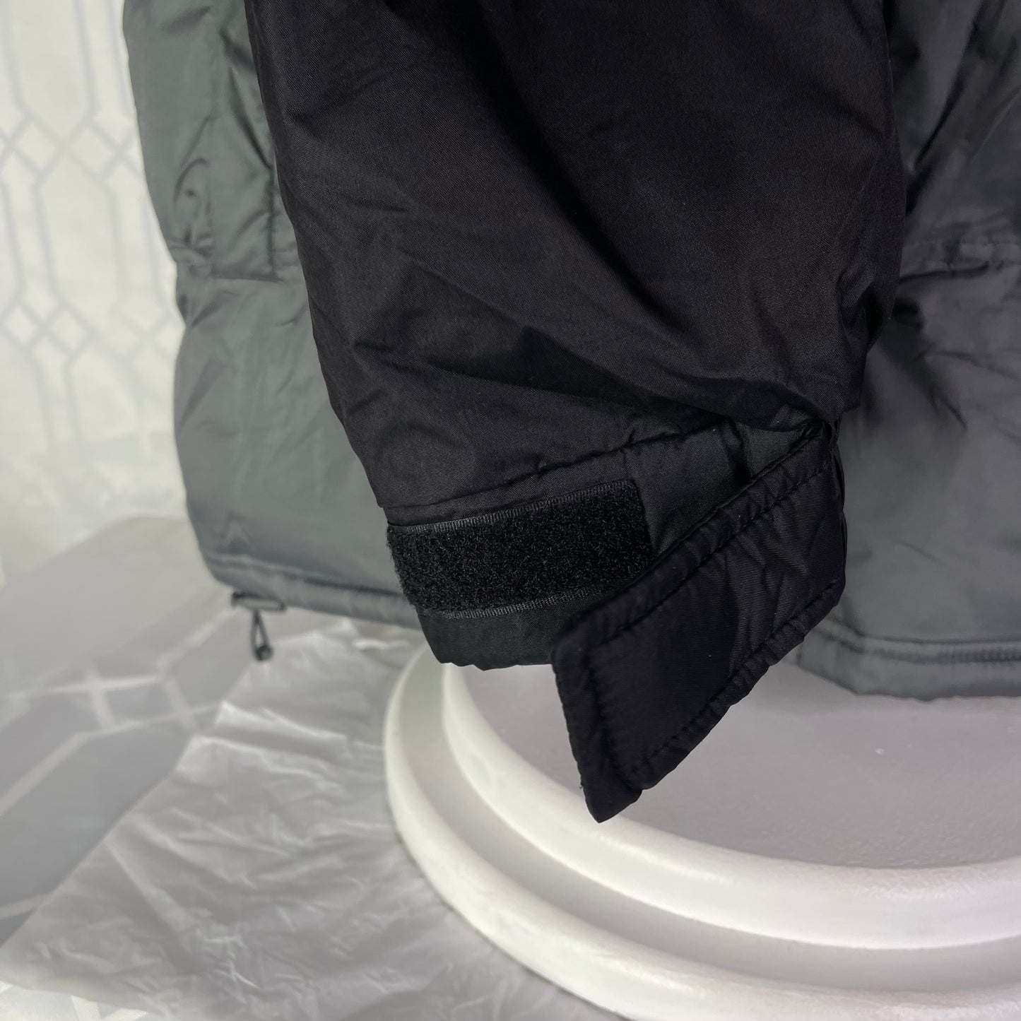 Canyon River Blues 1987 Vintage Y2K Puffer Jacket Grey Black Colorblock Insulated Hooded Coat