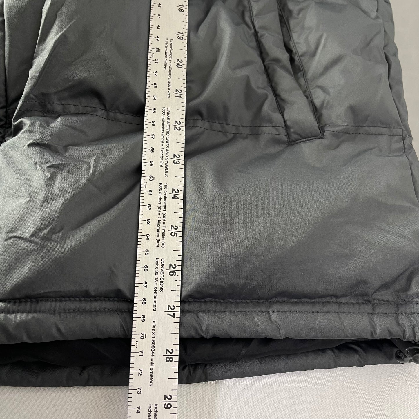 Canyon River Blues 1987 Vintage Y2K Puffer Jacket Grey Black Colorblock Insulated Hooded Coat