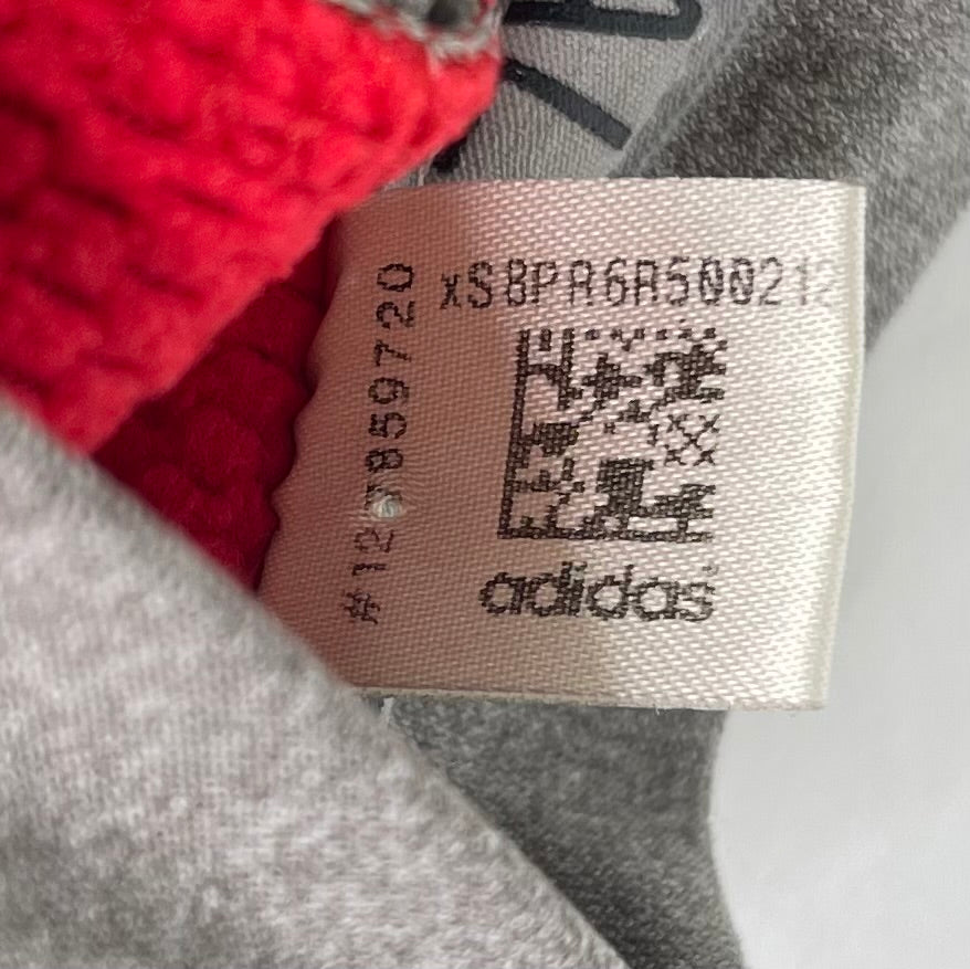 Adidas Men's Large L Baseball Dugout Fleece Pullover Sweatshirt Red Gray CY2057