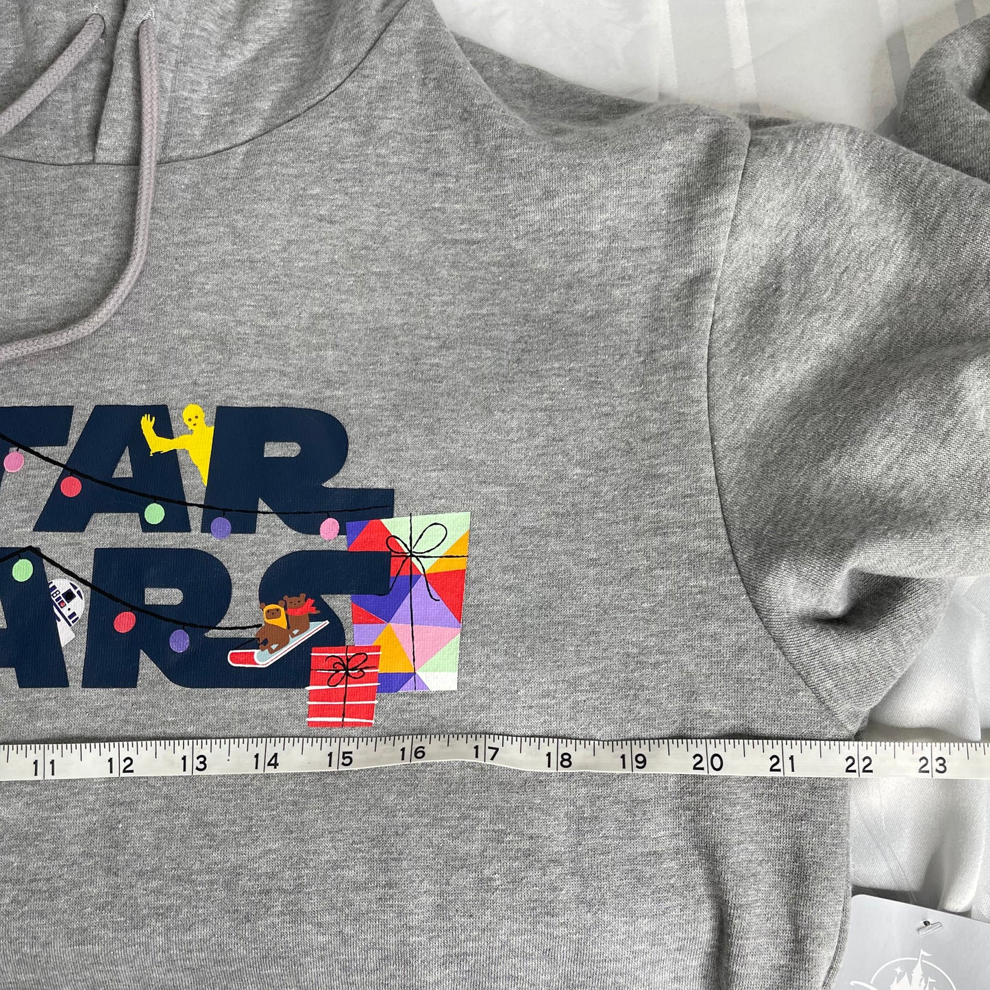 Disney Star Wars Holiday Christmas Crewneck Hoodie Sweatshirt - Gray Size Medium