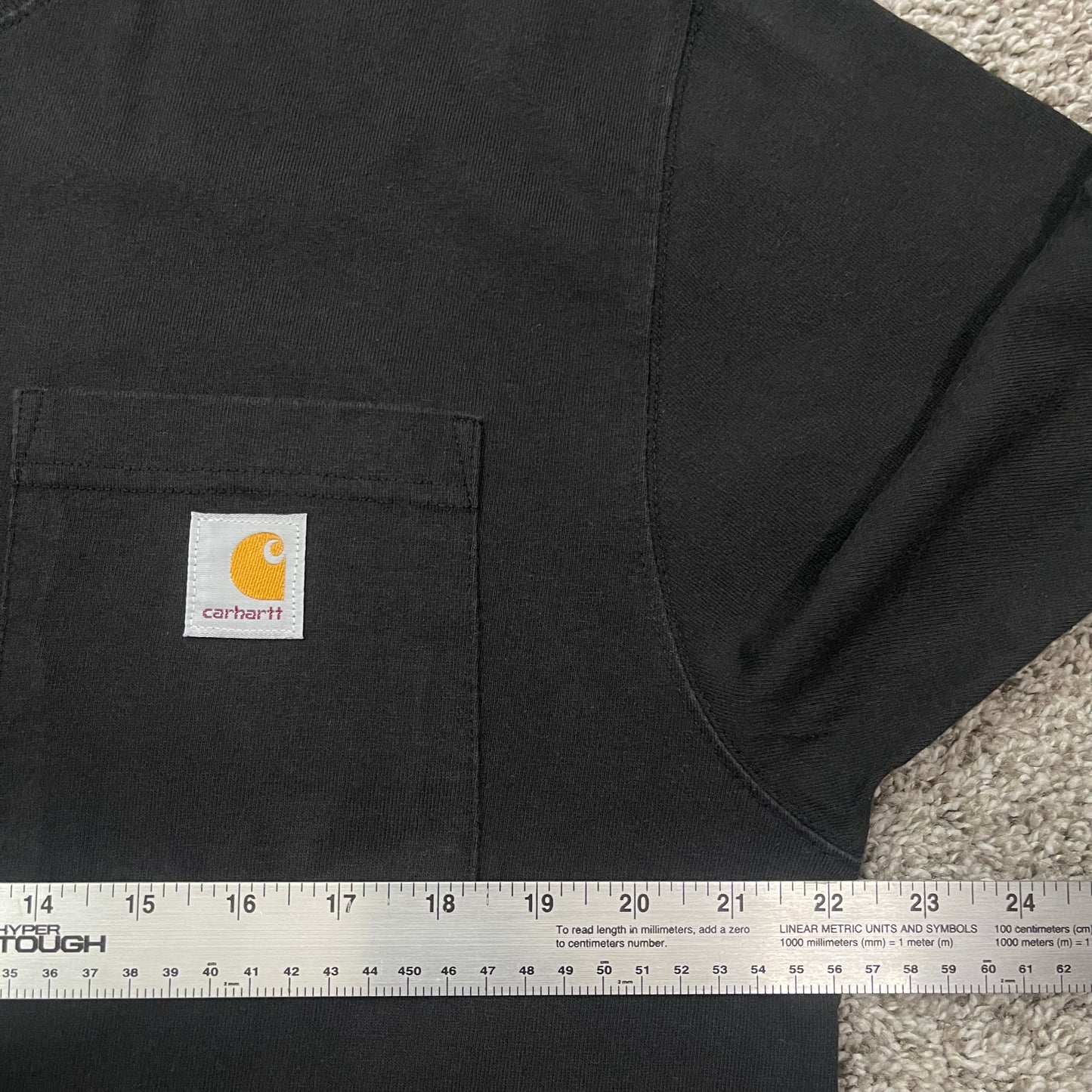 Carhartt K87 Loose Fit Heavyweight Pocket T-Shirt Black Men's Medium M Workwear